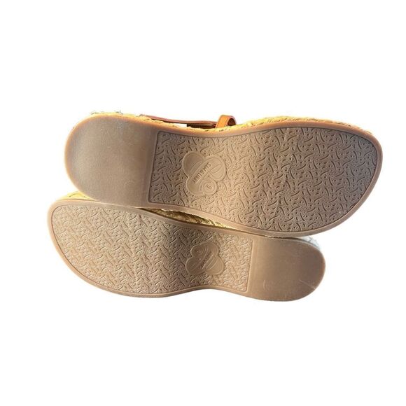 Sam & Libby Women's Iridessa Gladiator Espadrille Flatform tan Sandal 9 - Picture 7 of 7